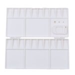 Bo�te palette d'aquarelle, 25 grilles, plateau en plastique blanc pour peinture,