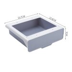 Bo�te de rangement adh�sive sous le tiroir de bureau, bo�te cach�e pour porte - stylo de bureau, couteau ...