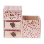 Bo�te de rangement de bureau, nouveau, 2022, petit ours tiroir, porte - etui, stylo maquillage, organisateur ...