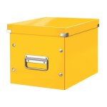 Bo�te de rangement carton leitz click & store wow cube format l jaune