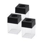 Bo�te de rangement magn�tique pour trombones - lot de 3, noire, design compact pour ranger trombones ...