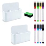 Bote de rangement de marqueurs magntiques pour tableau blanc, ensemble de feutres magntiques effaables ...