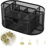Boîte de rangement pour porte - stylos, organiseur de bureau 9 compartiments grande capacité tiroir, ... Boîte de rangement pour porte - stylos, organiseur de bureau 9 compartiments grande capacité tiroir, ...