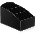 Bote de rangement pour sachets de th et sucre, organisateur de bar a caf en acrylique noir, pour maison, ...