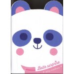 Ma bote surprise panda - avec 1 bracelet, 2 cartes a gratter en forme de panda, 2 cartes en strass, ...