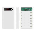 Botier de batterie avec ecran lcd, 6x18650, coque de batterie externe portable sans protection