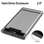 Botier transparent pour disque dur usb 3. 0 gen2, 2. 5 pouces, 10gbps, supporte le protocole uasp, avec ...