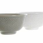 Bol - dkd home decor - vintage - porcelaine - 2 units - 12, 5 x 12, 5 x 6, 5 cm