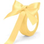 Bolduc dor - ruban rouge, or, satin pour cadeau, tissu, ballon, cheveux, emballage, couture, bouquet ...