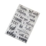 Bon66 meilleurs voeux bricolage silicone tampon transparent joint adhsif scrapbook gaufrage album dcor ...