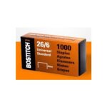 Bostitch lot de 5 boites de 1000 agrafes 26 / 6 standard Bostitch lot de 5 boites de 1000 agrafes 26 / 6 standard