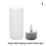 Bougies led rechargeables usb, 1 pi�ce, avec batterie rechargeable sans flamme