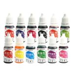 Bougies de savon slime a encre naturelle, 12 couleurs, 10ml, coloration des aliments, gteaux, ptisseries, ...