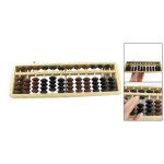 Boulier en bois de soroban japonais, perle noire et marron, calcul scolaire