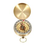 Boussole de camping de style montre de poche en laiton classique