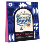 Bracelets brsiliens - avec 5 echevettes de fil de coton, 3 mtres de fil dor, 1 breloque emaille porte ...