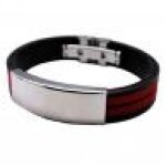 Bracelet flexible avec boucle en acier inoxydable pour hommes, bracelet coren en silicone pour garons, ...