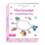 Mon bracelet en plastique fou - avec 2 planches de plastique fou, 1 chane argent, 2 breloques etoiles, ...