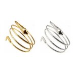 Bracelet en serpent enroul� en spirale pour le haut du bras, manchette, brassard, a la mode
