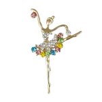 Broche a fleurs en strass pour fille, bijoux pour soir�e de mariage, accessoire de v�tements de soir�e, ...