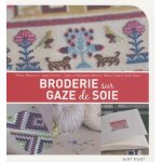 Broderie sur gaze de soie