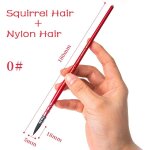 Brosse a aquarelle professionnelle en nylon, ecureuil, stylo de calligraphie a pointe ronde, peinture ...