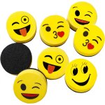 Brosse effaceur magntique 16pcs smiley enfants gomme au tableau blanc, nettoyant eponge pour les stylos ...