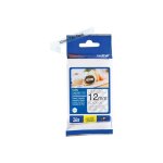 Brother ruban etiquetteuse tze - 131s - 12 mm x 4m noir sur transparent