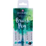 Brush pen set de 5 marqueurs pointe feutre - teintes verts et bleus marqueurs a dégrader pour lettering, ... Brush pen set de 5 marqueurs pointe feutre - teintes verts et bleus marqueurs a dégrader pour lettering, ...