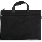 Bureau document sac, hommes porte - documents classeur portable a4 fichier zipper sac noir 1 pice