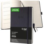 C2614 agenda semainier et carnet 2026, a5, couverture rigide calendrier, planificateur, agenda hebdomadaire, ...
