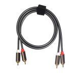 C�ble adaptateur audio hifi 2rca a 2rca av, c�ble pour amplificateur, caisson de basses, barre de son, ...