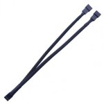 Cble adaptateur de cpu en maille nylon, botier d'ordinateur, ventilateur pwm 3 4 broches, sparateur ...