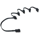 C�ble d'alimentation pour disque dur sata 4 broches ide 1 a 5, 15 broches, 18awg, 6 pi�ces