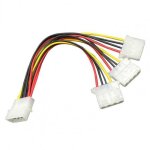 C�ble d'alimentation ide molex a 4 broches 1 a 3 m�le vers femelle, 20cm, cordon adaptateur pour ordinateur ...
