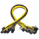 C�ble d'alimentation pci - e 6 broches vers 8 broches (6 + 2), 50cm, pour carte graphique hp
