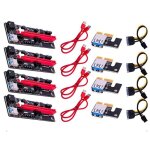 Cble d'alimentation sata 15 broches a 6 broches, ver009 usb new - 4pcs pci - e riser ver 009s express ...