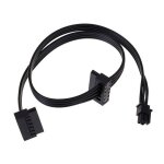 C�ble d'alimentation sata mini 4 broches vers deux sata ssd, 45cm, 1 pi�ce