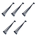 C�ble d'alimentation de ventilateur de refroidissement d'ordinateur, sata a 4x 3 broches / 4 broches, ...