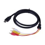 C�ble audio plaqu� or 1. 5m hd hdmi vers 3rca av, pour t�l�vision, ordinateurs, tablettes et ordinateurs ...