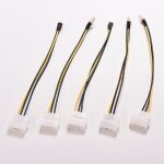 Cble de connexion molex / ide a 3 broches pour botier cpu, 5 pices, adaptateur d'alimentation de ventilateu ...