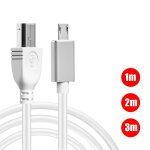 Cble convertisseur usb vers usb 2. 0 pour clavier midi, cble de type c vers usb pour imprimante d'instrument ...