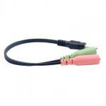 C�ble de prise audio st�r�o de 3. 5mm, adaptateur de 2 m�le a 1 femelle, s�parateur de c�ble, prise de ...