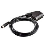 C�ble scart rgb 1. 8m / 6ft, 2 pi�ces, c�ble av, connecteur audio et vid�o, pour console de jeu sega ...
