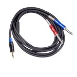 C�ble s�parateur en y mono de 3. 5mm a 6. 35mm, cordon audio pour m�langeur, amplificateur et haut - ...