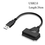 C�ble usb sata 3 a usb, adaptateur jusqu'� 6 gbps, prise en charge du disque dur externe ssd de 2. 5 ...