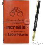 Cadeaux d'appr�ciation des enseignants carnet cadeau pour enseignants bloc notes en cuir pu a6 avec un ...