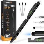 Cadeau homme, stylo multifonction 9 en 1, cadeau fete des peres, idee cadeau homme , idee cadeau fete ...