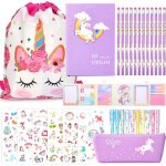 Cadeau de papeterie licorne pour fille 6 7 8 9 10 11 12 ans, ensemble de jouets licorne pour filles, ...