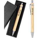 Cadeaux de remerciement stylo a bille en bois avec inscription stylo a bille rtractable avec citations ...